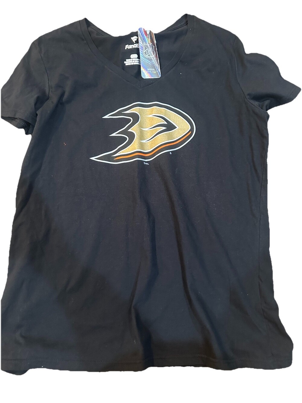 Anaheim Ducks Women’s Black NWT Large NHL Licensed